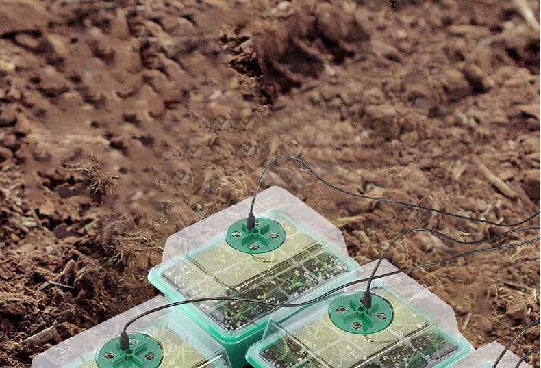 MINI SZKLARNIA LED 5x Lampek 5x Szklarni USB Regulowana wentylacja ROZSADA - obrazek 5