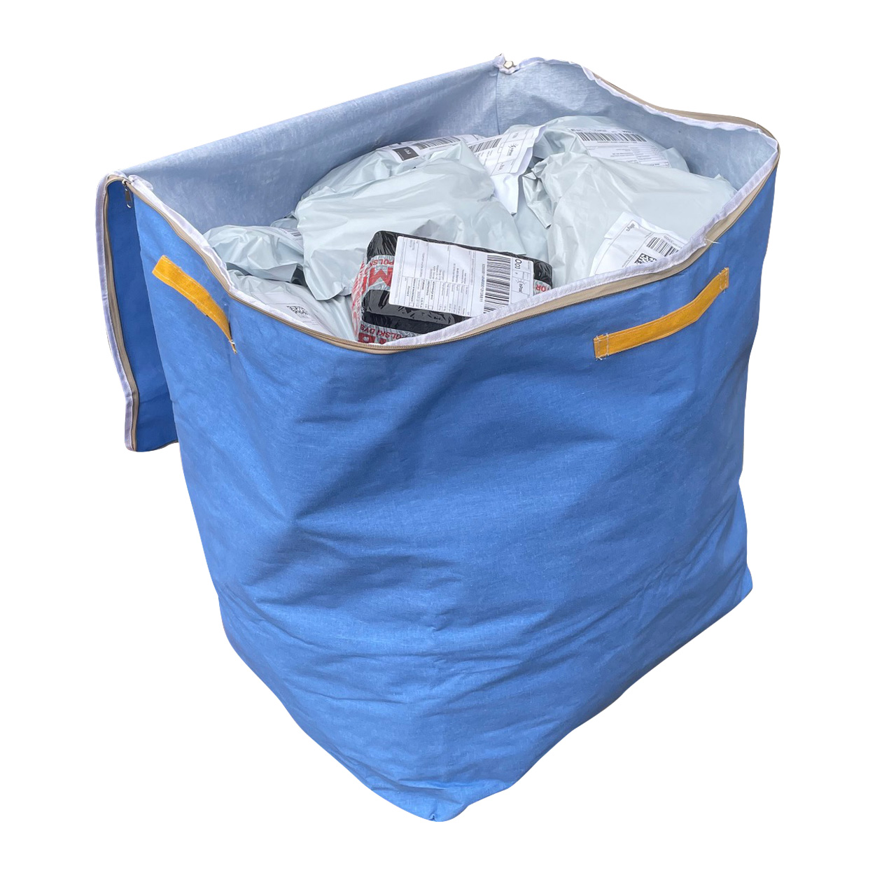 DUŻA TORBA Z USZAMI UCHWYTAMI NA ZABAWKI 3XL 220L WZMOCNIONA KURIERSKA - zdjęcie 4