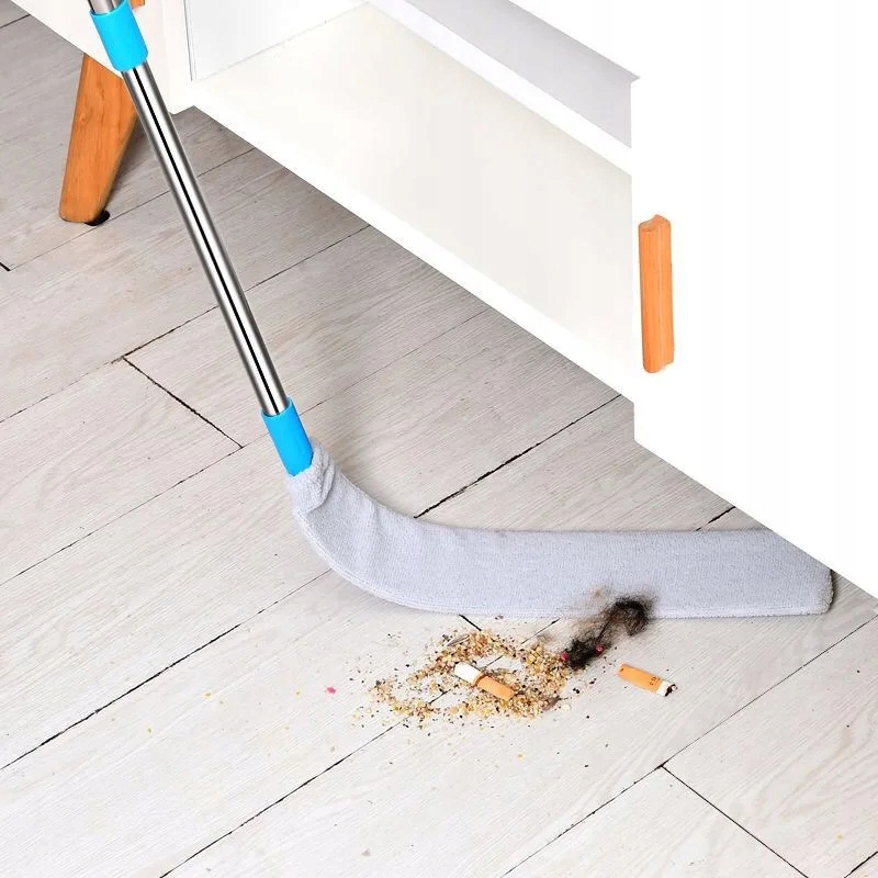 SZCZOTKA mop KUCHENNA do Zakamarków pod SZAFKI Teleskopowa KURZ KŁAKI 150cm - zdjęcie 9