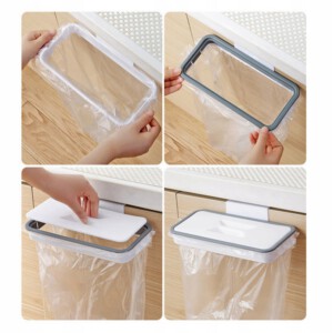 UCHWYT KUCHENNY na śmieci WOREK 3w1 ŚMIETNIK Szary - miniatura 9