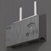 UCHWYT ŚCIENNY PÓŁKA na ROUTER WIFI SWITCH Czarna - miniatura 6