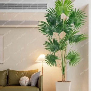 SZTUCZNA Roślina PALMA Wachlarzowa XXL W DONICZCE REALISTYCZNA 160cm - miniatura 5