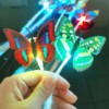 ZESTAW SPINEK DO WŁOSÓW MOTYLKI 5x KOLOROWE FESTIWAL WARKOCZE ŚWIECĄCE LED - miniatura 10