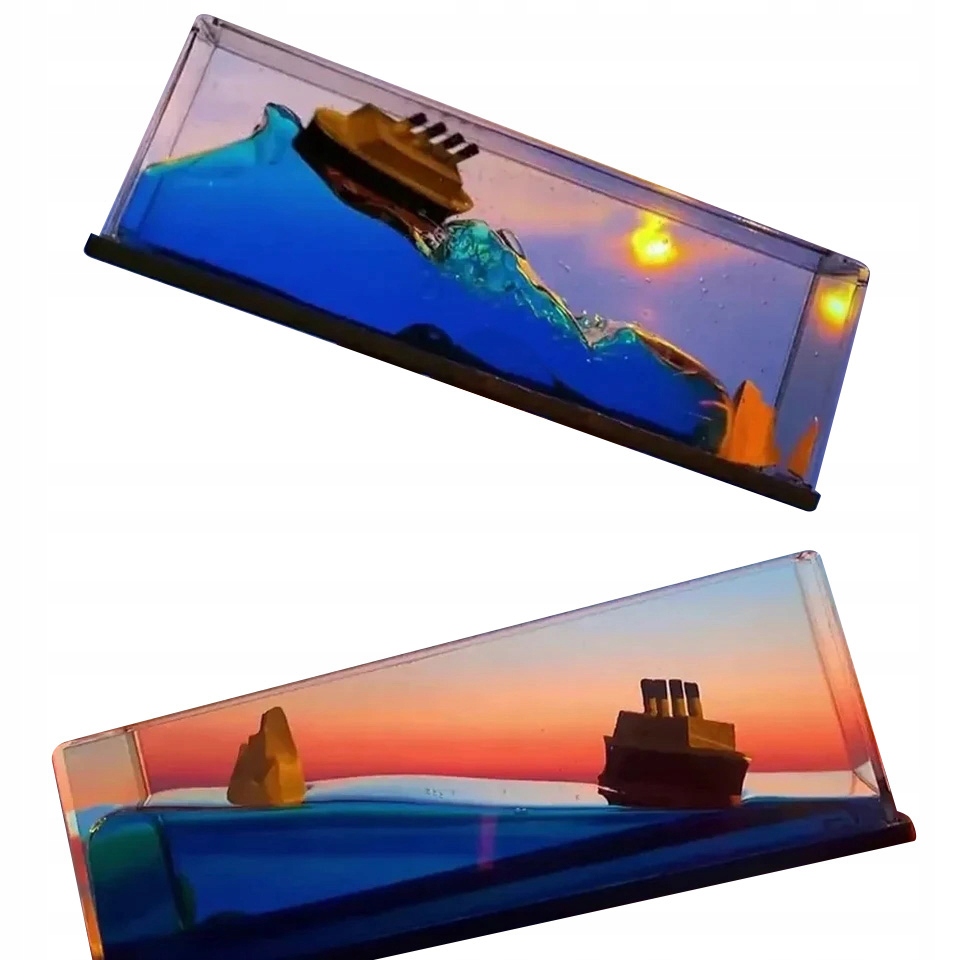 Statek WYCIECZKOWY ŁÓDŹ BUTELCE GÓRA LODOWA Antystresowy DRYFUJĄCY PREZENT - zdjęcie 10