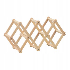 Stojak na WINO Trunki DREWNIANY Sosnowy 5miejscowy - miniatura 3