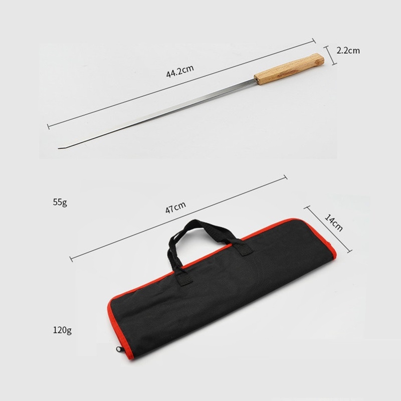 SZPIKULCE DO SZASZŁYKÓW MIĘSA SZAMPURY NA GRILL 8SZT TORBA LITE DREWNO - obrazek 7