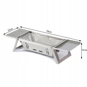 Grill OGRODOWY PALENISKO Kempingowy TURYSTYCZNY TORBA HOTPOT 73cm PRZENOŚNY - miniatura 3
