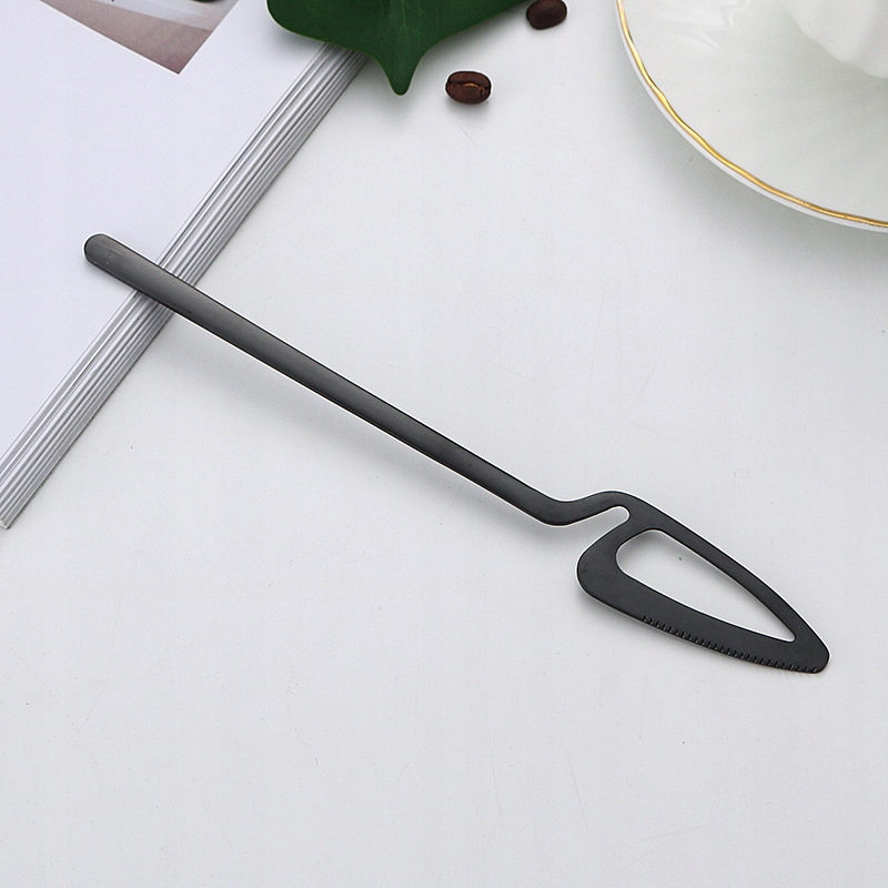 ZESTAW KOMPLET SZTUĆCÓW STAL NIERDZEWNA NÓŻE WIDELCE ŁYŻKI 32szt CZARNE MAT - obrazek 3