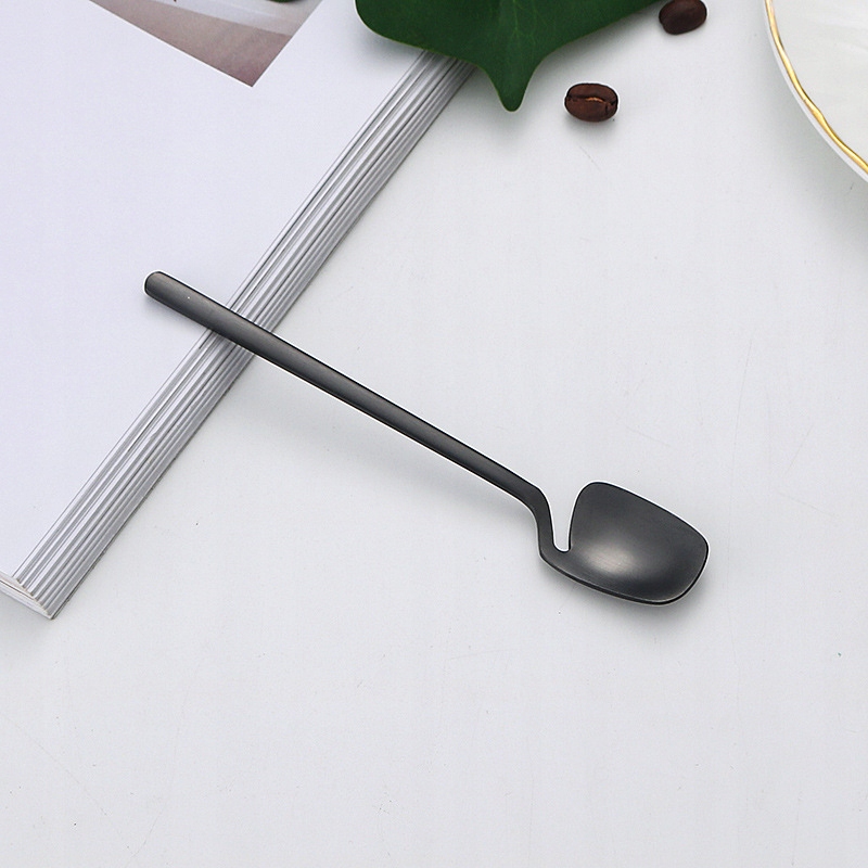 ZESTAW KOMPLET SZTUĆCÓW STAL NIERDZEWNA NÓŻE WIDELCE ŁYŻKI 32szt CZARNE MAT - obrazek 7