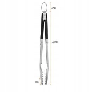 SZCZYPCE DO GRILLA Stal 430 NIERDZEWNA XXL 45cm - miniatura 8