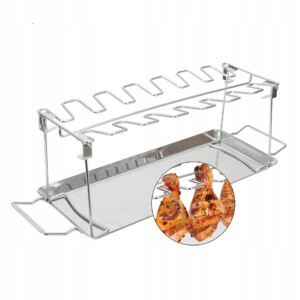STOJAK NA KURCZAKA MIĘSO ŻEBEREK GRILLA Grill BBQ Pieczenia RUSZT - miniatura 7
