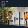 Lampka SOLARNA Płomień 1000mAh 12LED POCHODNIA Ogrodowa WBIJANA IP65 1szt - miniatura 5
