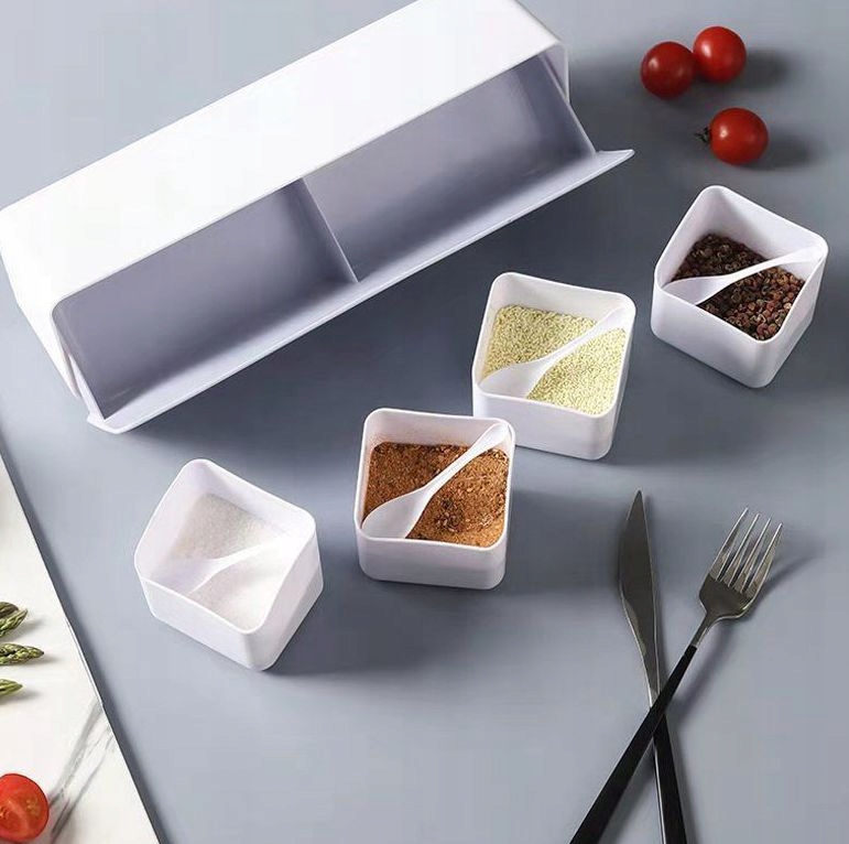 PÓŁKA KUCHENNA Dozownik KASZE PRZYPRAWY 8 miejsc 2 POJEMNIKI Organizer 30cm - zdjęcie 13