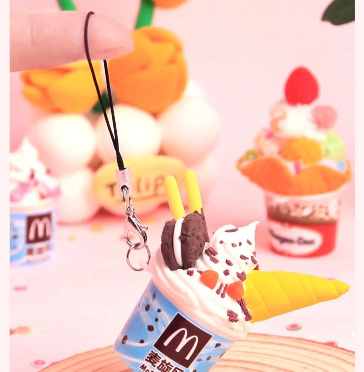 Zabawka DIY KOLOROWE DESERY LODY POSYPKI Zrób to Sam SENSORYCZNA XL ZESTAW - obrazek 11