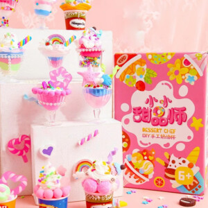 Zabawka DIY KOLOROWE DESERY LODY POSYPKI Zrób to Sam SENSORYCZNA XL ZESTAW - miniatura 4