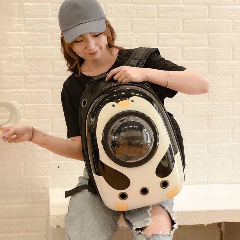 PLECAK DO TRANSPORTU ZWIERZĄT KOTÓW TRANSPORTER KOSMICZNY XL BIAŁY PINGWIN - obrazek 6