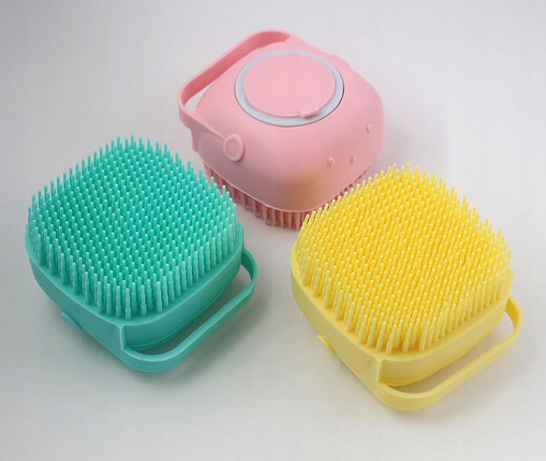 SZCZOTKA do MYCIA Psa DLA PSA GĄBKA z DOZOWNIKIEM na PŁYN - obrazek 5