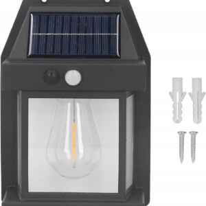 SOLARNA LAMPA OGRODOWA ŚCIENNA LAPKA NA TARAS ELEWACYJNA 1200mAh IP65 21cm - miniatura 4