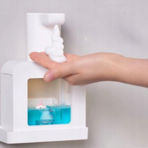 BEZDOTYKOWY AUTOMATYCZNY STOJĄCY DOZOWNIK DYSPENSER PIANY MYDŁA 200ML USB - miniatura 6