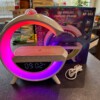 LAMPKA LED RGB Gamingowa GŁOŚNIK BLUETOOTH INDUKCJA PROJEKTOR Radio BUDZIK - miniatura 8