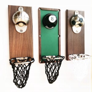 OTWIERACZ DO PIWA LODÓWKĘ DREWNIANY Bilard Snooker - miniatura 9