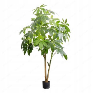 SZTUCZNA Roślina PACHIRA DRZEWKO SZCZĘŚCIA W DONICZCE REALISTYCZNA 120cm XL - miniatura 5
