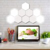 ZESTAW 8 SZTUK LAMPA LED NA ŚCIANĘ HEXAGON SZEŚCIOKĄT BIAŁA DOTYK Kwantowa - miniatura 13
