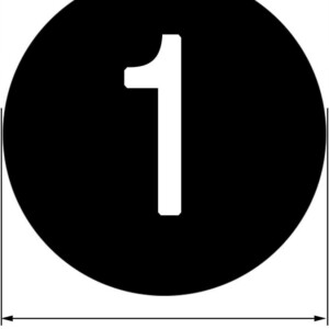 Naklejki 1-100 CYFRY Numery CZARNE OZNACZANIE Numerowanie 5 ARKUSZY 500 szt - miniatura 5