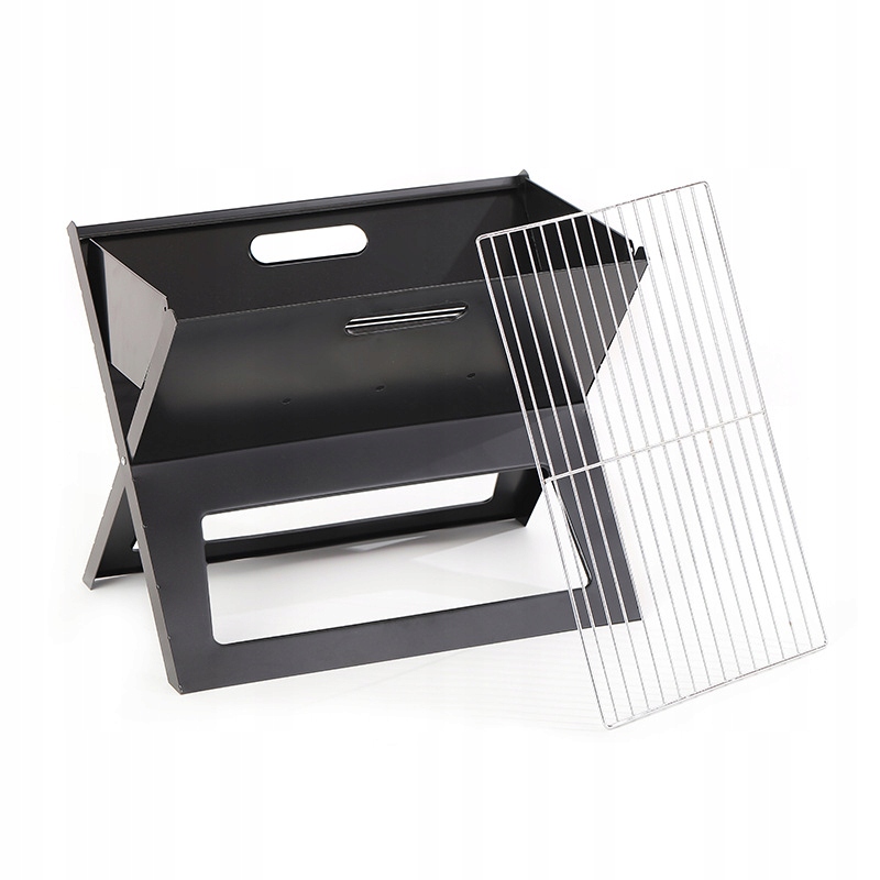 Grill OGRODOWY PALENISKO Kemping TURYSTYCZNY 45cm PRZENOŚNY STAL Składany - obrazek 3