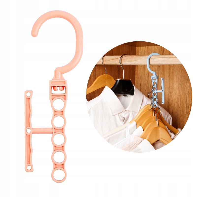 WIESZAK do SZAFY Organizer GARDEROBY Koszule PINK