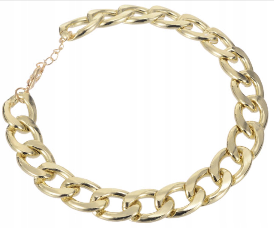 Obroża dla psa Łańcuch ZŁOTY Pozłacany AG01 - obrazek 5