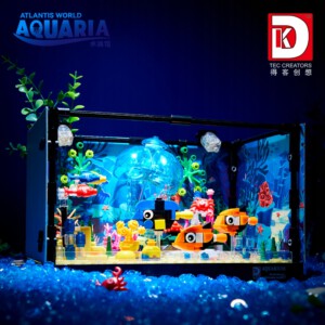 KLOCKI AKWARIUM RYBY ZESTAW KLOCKÓW Z RYBKAMI ZABAWKA DLA DZIECI PREZENT - miniatura 8