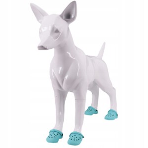 Buty KLAPKI Antypoślizgowe dla ZWIERZĄT PSÓW KOTÓW CHODAKI 1PARA NIEBIESKIE - miniatura 4