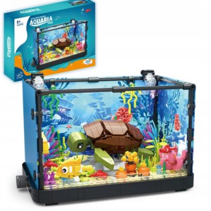 KLOCKI AKWARIUM RYBY ZESTAW KLOCKÓW Żółw Morski ZABAWKA DLA DZIECI PREZENT