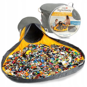 KOSZ Organizer na KLOCKI ZABAWKI WOREK Mata SZYBKIE ZBIERANIE KLOCKÓW Duży