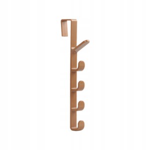 WIESZAK NA DRZWI NA RĘCZNIKI UBRANIA Uniwersalny 5-miejscowy BIAŁY - miniatura 4