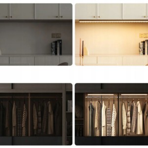 LAMPKA LED Podszafkowa z CZUJKĄ RUCHU Ładowana USB na MAGNESY 6500K 6W 40cm - miniatura 7