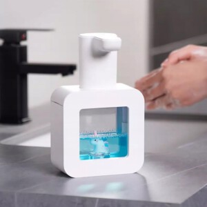 BEZDOTYKOWY AUTOMATYCZNY STOJĄCY DOZOWNIK DYSPENSER PIANY MYDŁA 200ML USB - miniatura 8