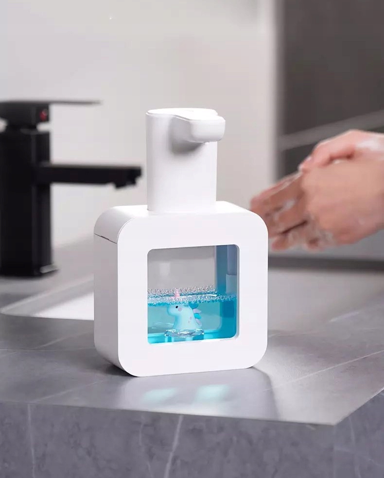 BEZDOTYKOWY AUTOMATYCZNY STOJĄCY DOZOWNIK DYSPENSER PIANY MYDŁA 200ML USB - obrazek 8