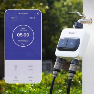 ZESTAW PODWÓJNY SYSTEM NAWADNIANIA OGRODU CENTRALA STEROWNIK CZUJNIK DESZCZ - miniatura 12