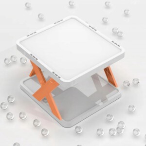 STOJAK Organizer Szafka na BUTY 6 poziomów ROZKŁADANA Zielona POJEMNA Moduł - miniatura 7