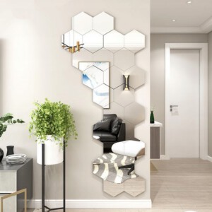 Zestaw 10 szt LUSTER Akrylowych Hexagon LUSTRO 265 - miniatura 5
