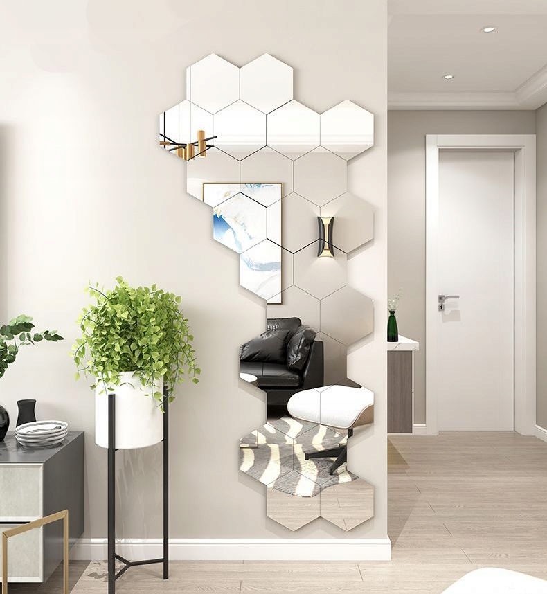 Zestaw 10 szt LUSTER Akrylowych Hexagon LUSTRO 265 - obrazek 5