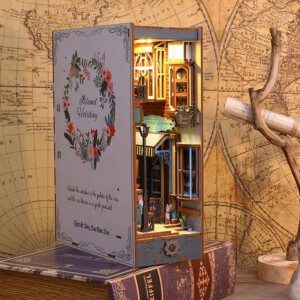 DIY Drewniane PUZZLE 4D OŚWIETLENIE LONDYŃSKA ULICZKA PODPÓRKA DO KSIĄŻEK - miniatura 15