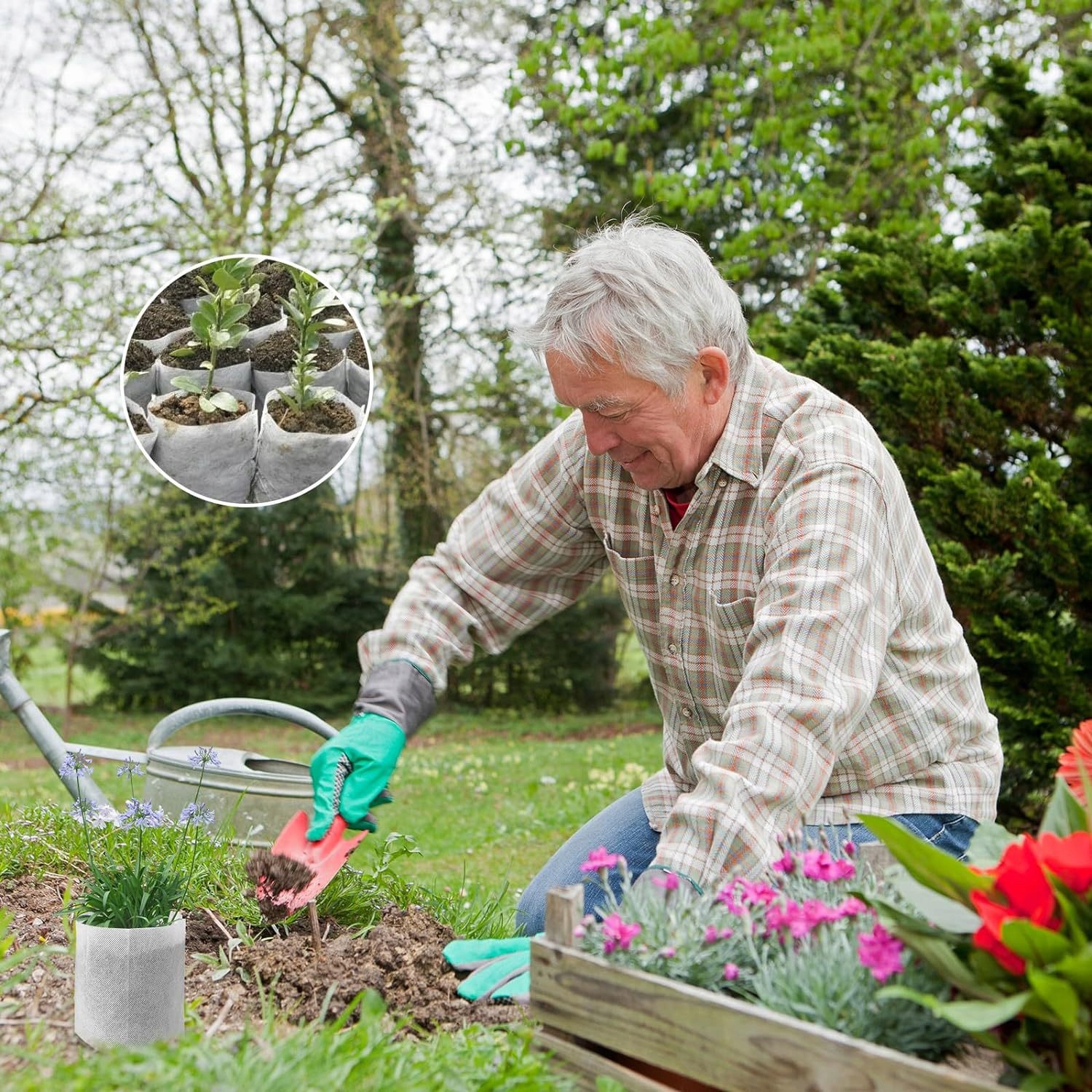 WORECZKI do SADZENIA ROŚLIN SADZONEK ROZSADA Biodegradowalne 100szt 8x10cm - obrazek 4