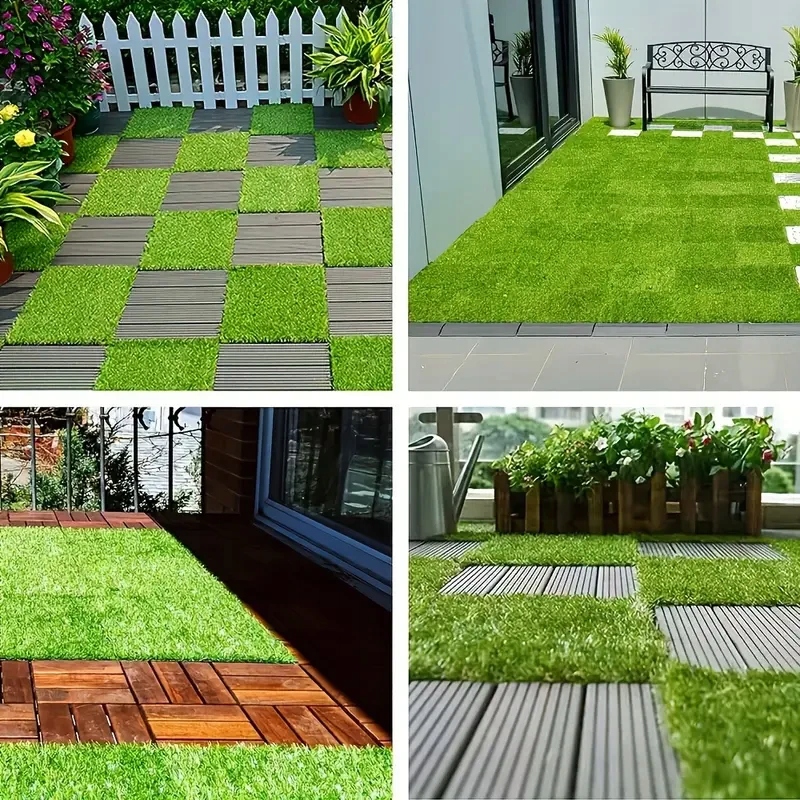 SZTUCZNA TRAWA TRAWNIK NA BALKON TARAS OGRÓD OZDOBNA PIĘKNA 30x30cm - obrazek 15