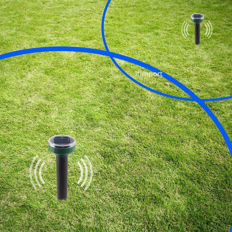 ULTRADŹWIĘKOWY ODSTRASZACZ SOLARNY NA KRETY NORNICE SZCZURY WĘŻE SZKODNIKI - obrazek 12