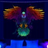Dekoracja ŚCIENNA UV OBRAZ Fluorescencyjny GOBELIN ODBLASK 150x150cm Orzeł - miniatura 2