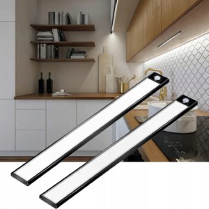 LAMPKA LED Podszafkowa z CZUJKĄ RUCHU Ładowana USB na MAGNESY 6500K 6W 40cm - miniatura 9