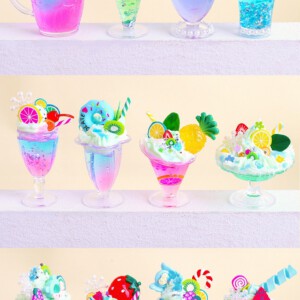 Zabawka DIY KOLOROWE DRINKI DESEROWE NAPOJE Zrób to Sam SENSORYCZNA ZESTAW - miniatura 4